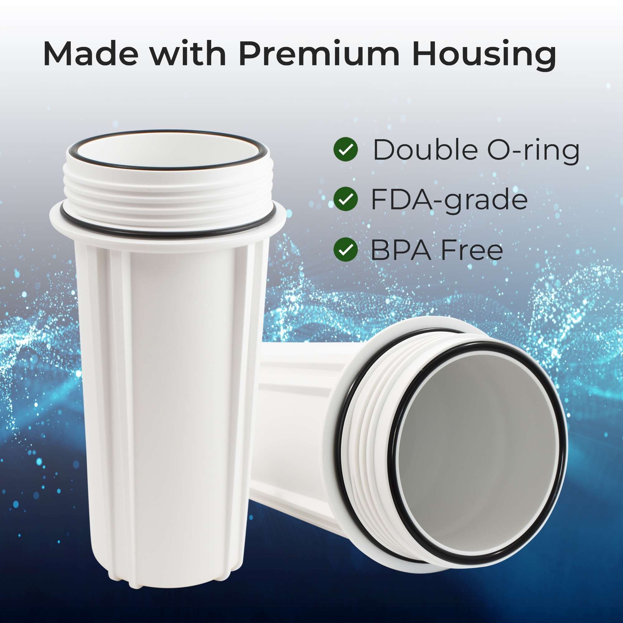 Multi-Stage Under Sink Water Filtration System with NSF Chrome Faucet